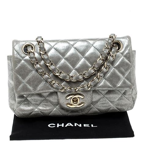 chanel silver mini flap bag|chanel mini flap bag price.